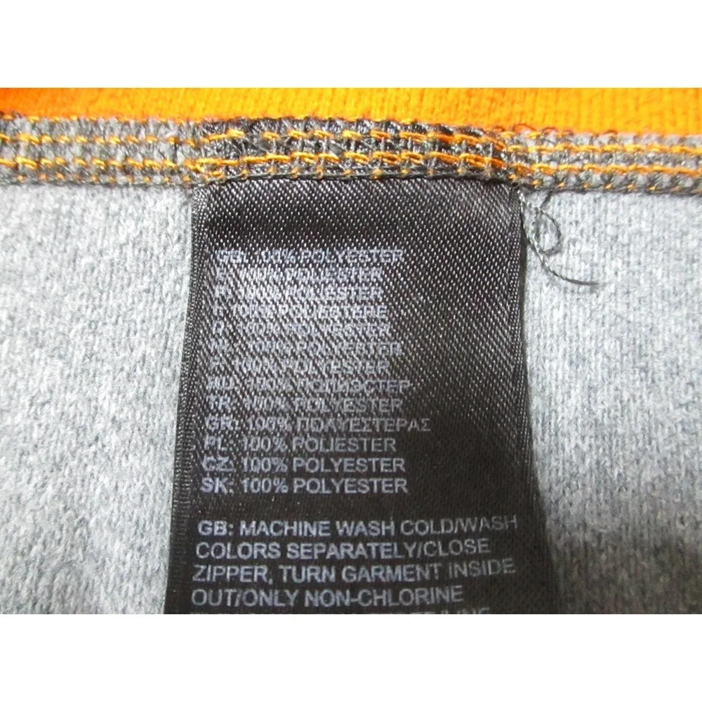 The North Face Jacket Mens‎ Medium Gray Orange Hooded Softshell Full Zip Hiking